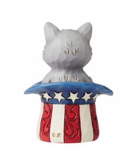 Patriotic Kitten Mini Figurine