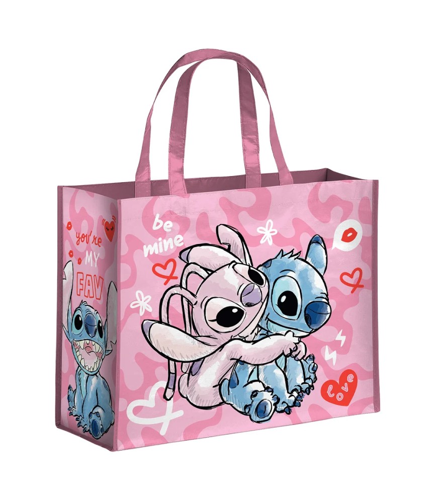 Stitch & Angel - Pink - Shopping Bag