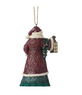 Santa with Lantern Hanging Ornament