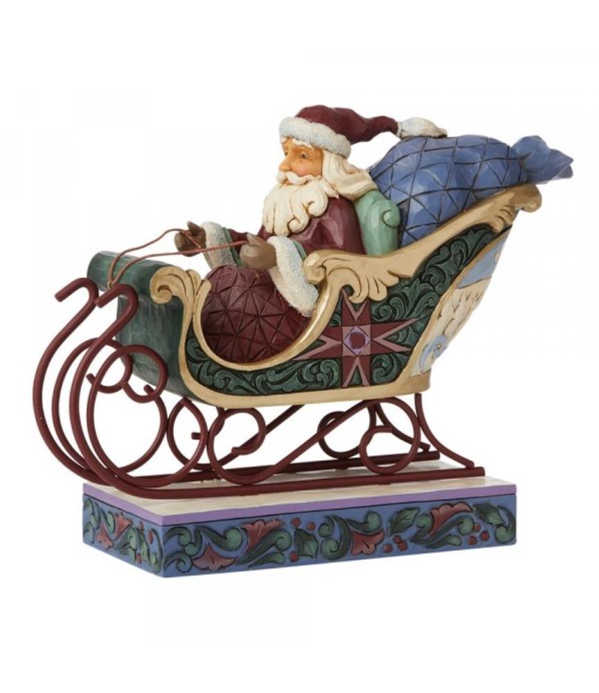 Ready for a Journey Around the World (Santa in Sleigh)