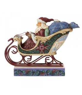 Ready for a Journey Around the World (Santa in Sleigh)