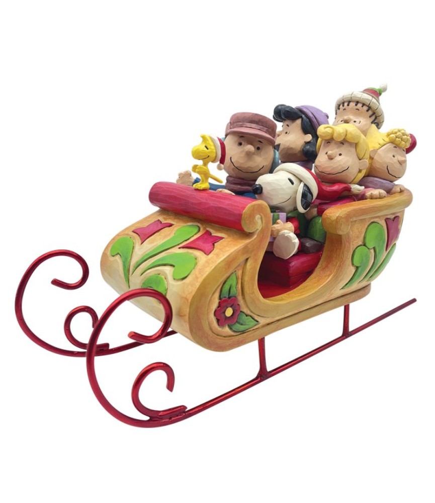 Vooruitbetaling: Snoopy and Friends in Sleigh Figurine (Exp 2026-08-04)