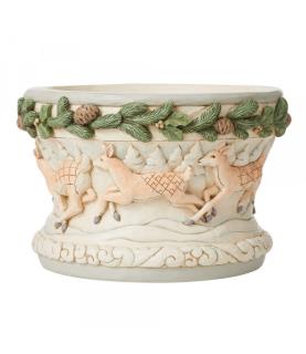 White Woodland Centrepiece Bowl