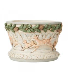 White Woodland Centrepiece Bowl