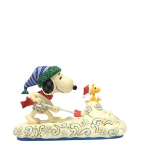 Voorschot: Snoopy Shovelling Snow Figurine (Expected)