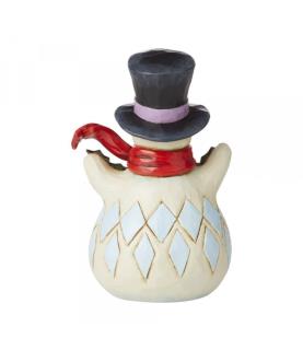 Pint Sized Snowman with Holly Garland Figurine