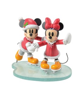 Voorschot: Mickey and Minnie Mouse Skating Figurine (Expected)