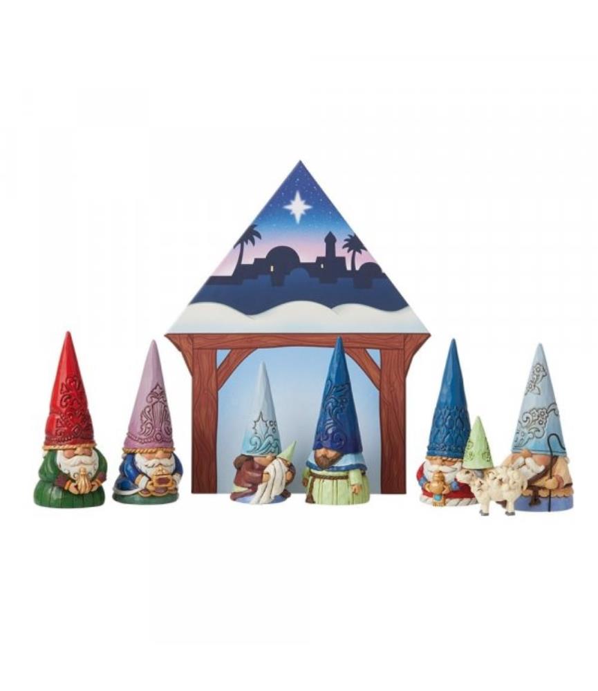 Christmas Gnome Nativity Set