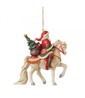 Santa Riding Horse Hanging Ornament