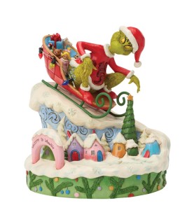 Pré-paiement: The Grinch on Small Sled Figurine (Exp 2026-06-08)