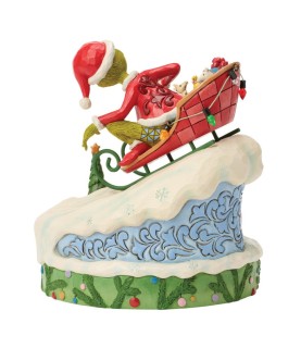 Pré-paiement: The Grinch on Small Sled Figurine (Exp 2026-06-08)