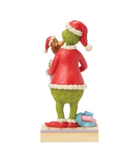 Pré-paiement: The Grinch Holding Gift with Max Popping Out (Expected)