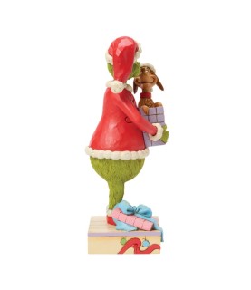 Pré-paiement: The Grinch Holding Gift with Max Popping Out (Expected)