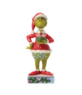 Pré-paiement: The Grinch Holding Dry Dome with Max Figurine (Expected)