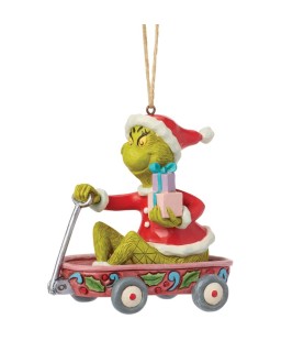 Vooruitbetaling: The Grinch in Wagon Hanging Ornament (Exp 2026-06-24)