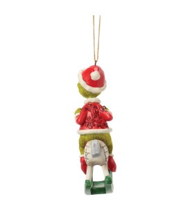 Pre-pay: The Grinch on Rocking Horse Hanging Ornament (Exp 2026-09-25)