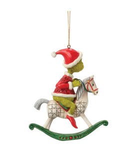 Pre-pay: The Grinch on Rocking Horse Hanging Ornament (Exp 2026-09-25)
