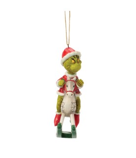 Pre-pay: The Grinch on Rocking Horse Hanging Ornament (Exp 2026-09-25)
