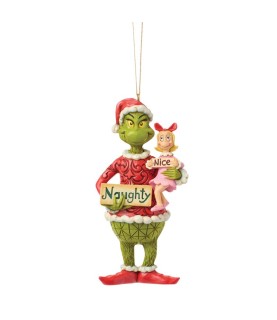 Vooruitbetaling: The Grinch and Cindy-Lou with Sign hanging ornament (Expected)