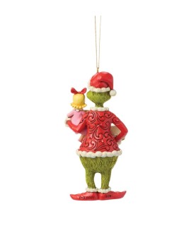 Vooruitbetaling: The Grinch and Cindy-Lou with Sign hanging ornament (Expected)