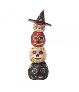 "Dia de los Muertos": Stacked Day of the Dead Pumpkins