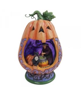 Lighted Pumpkin Diorama