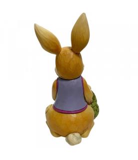 Bunny With Easter Basket Mini Figurine