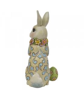 Bunny wearing Flowers Figurine