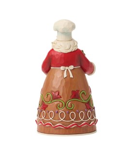 Pré-paiement: Gingerbread Pastry Chef Santa Figurine (Exp 2026-06-24)