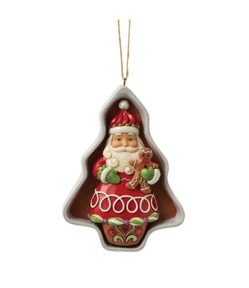 Vooruitbetaling: Gingerbread Cookie Cutter Santa Hanging Ornament (Expected)