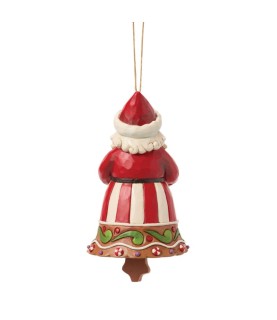 Vooruitbetaling: Gingerbread Santa Bell Hanging Ornament (Exp 2026-06-24)