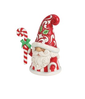 Vooruitbetaling: Gnome with Large Candy Cane Figurine (Exp 2026-08-05)