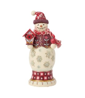 Pré-paiement: Red & Pink Snowman Nutcracker (Exp 2026-09-02)