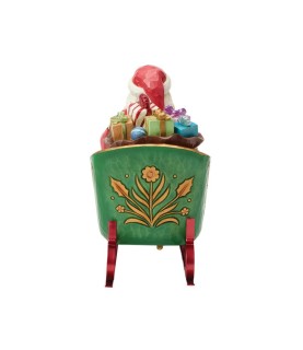 Pré-paiement: Santa in a Musical Sleigh Figurine (Exp 2026-08-05)