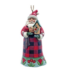 Pré-paiement: Highland Glen Santa with Cardinal Hanging Ornament (Exp 2026-09-28)