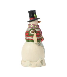 Vooruitbetaling: Snowman with Christmas Sign Figurine (Exp 2026-07-17)