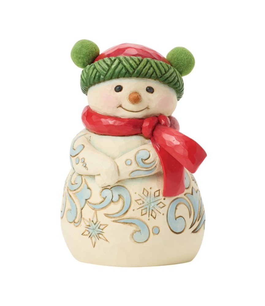 Vooruitbetaling: Snowman with Pom Pom Hat Figurine (Expected)