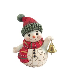 Vooruitbetaling: Snowman Holding Bell Mini Figurine (Expected)