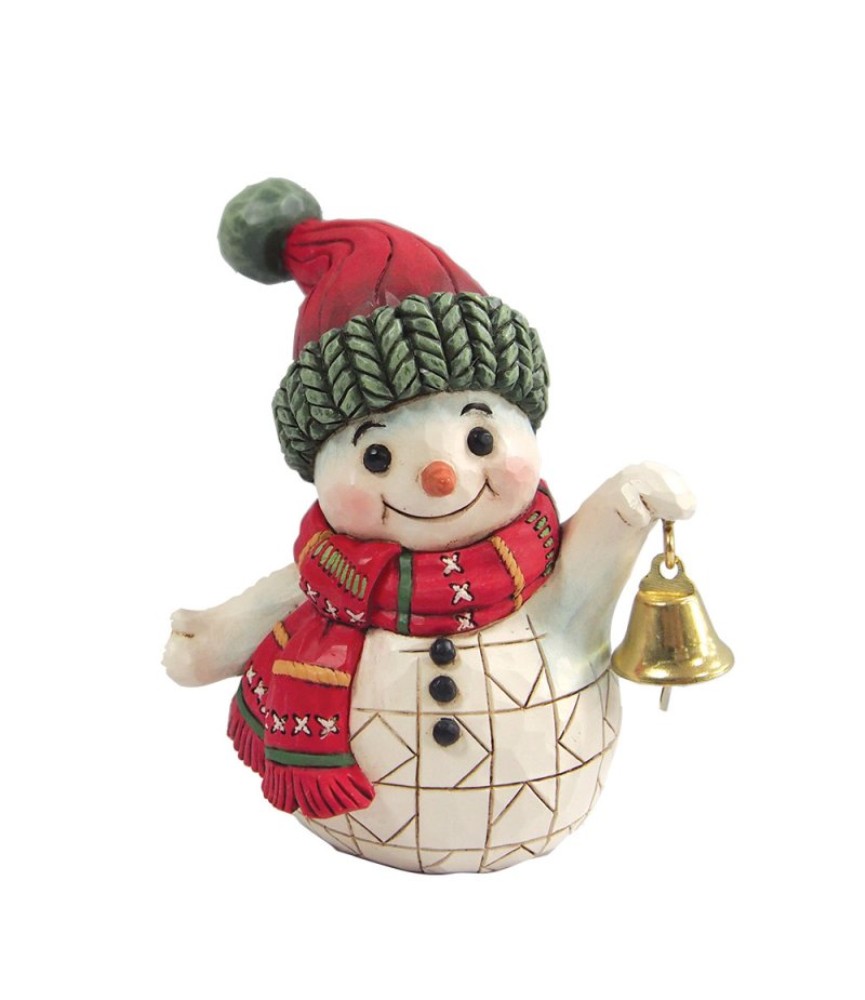 Pre-pay: Snowman Holding Bell Mini Figurine (Expected)