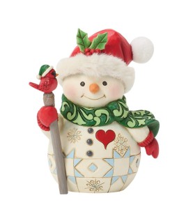 Vooruitbetaling: Snowman with a Bird Pint Figurine (Exp 2026-07-02)