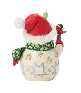 Pré-paiement: Snowman with a Bird Pint Figurine (Exp 2026-07-10)
