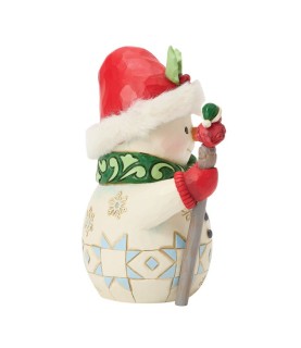 Pré-paiement: Snowman with a Bird Pint Figurine (Exp 2026-07-10)