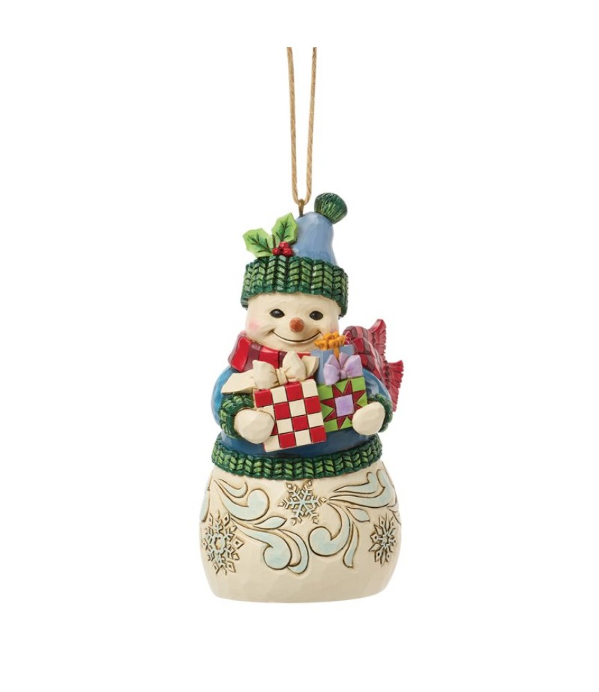 Pré-paiement: Snowman with Arms Full Hanging Ornament (Expected)