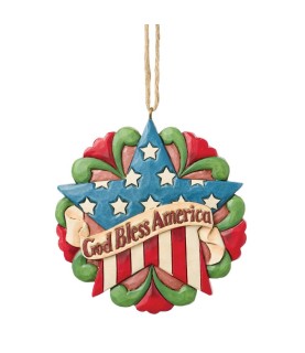Vooruitbetaling: God Bless America Hanging Ornament (Expected)