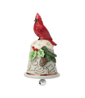 Vooruitbetaling: Cardinal Perched on a Bell Pint Figurine (Expected)