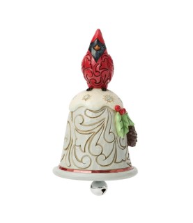 Vooruitbetaling: Cardinal Perched on a Bell Pint Figurine (Expected)