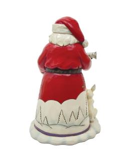 "Happy Christmas to All": Santa with branch & Animals