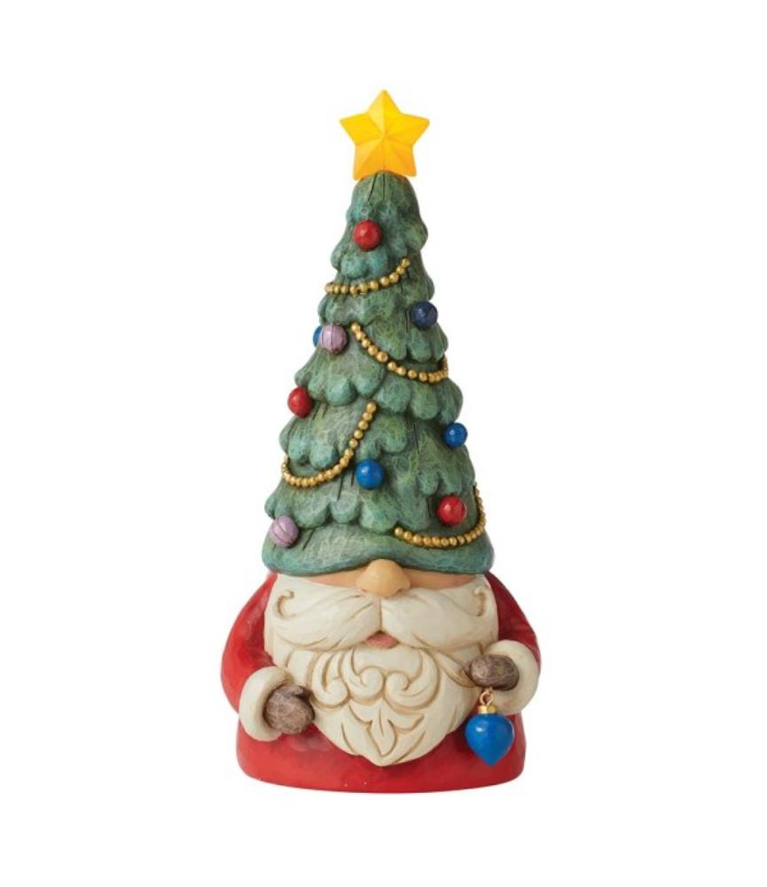"Let your Joy Shine Bright": Lighted Christmas Tree Gnome
