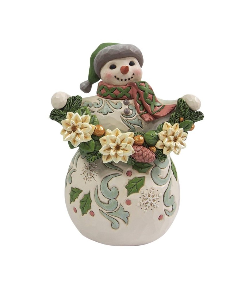 Voorschot: Opal & Moss Snowman with Garland (Expected)