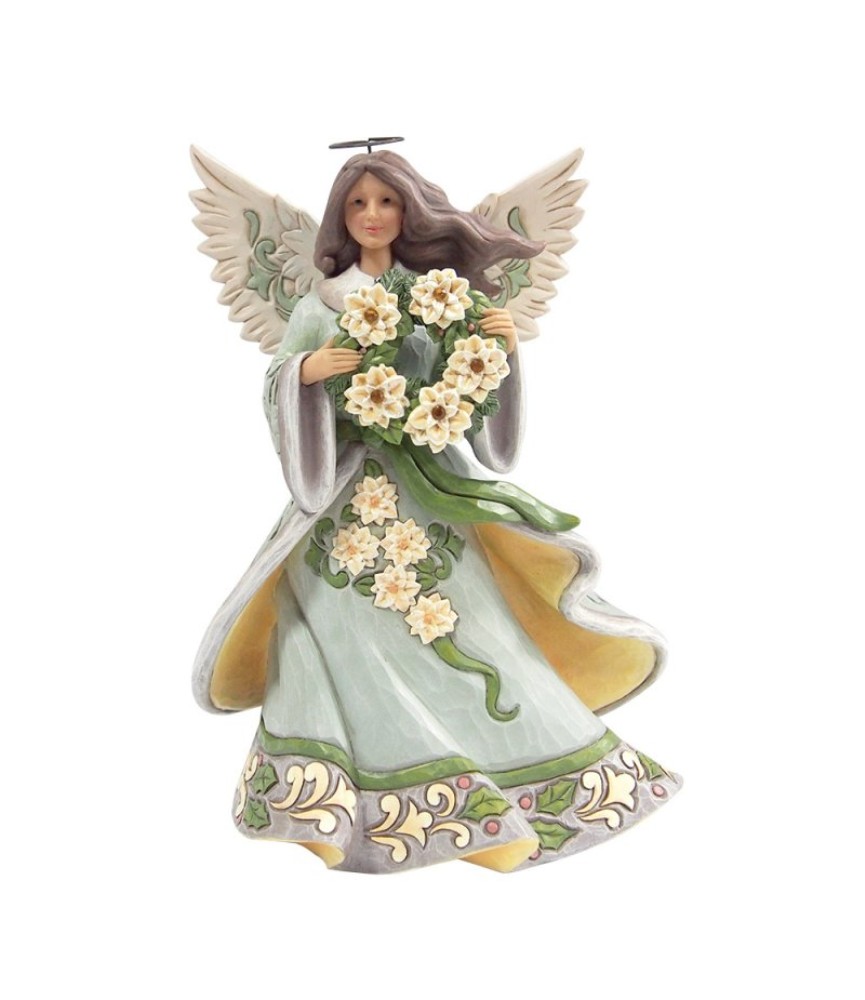 Advance: Opal & Moss Angel with Poinsettia Garland (Expected)